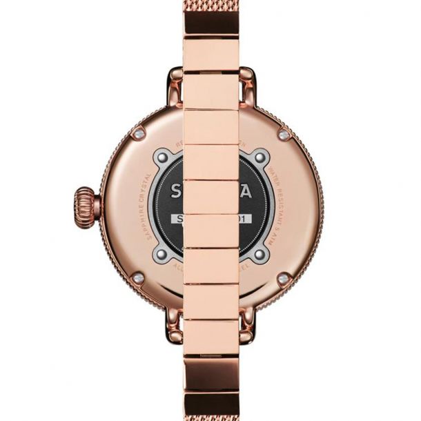 Ladies Shinola The Birdy Rose Gold Tone Mesh Bracelet Watch S0120121837 REEDS Jewelers