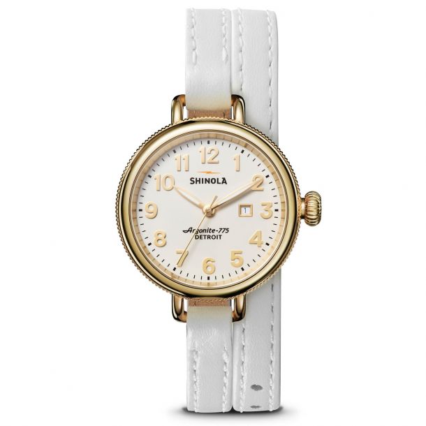 Shinola white watch deals