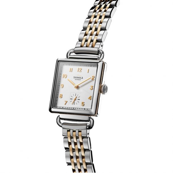 Ladies Shinola The Cass Two Tone Stainless Steel Bracelet Watch 20065279 REEDS Jewelers