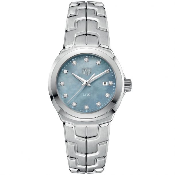 Tag heuer link ladies best sale 32mm quartz date watch