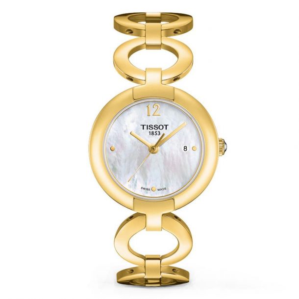 Tissot pinky mother of pearl discount