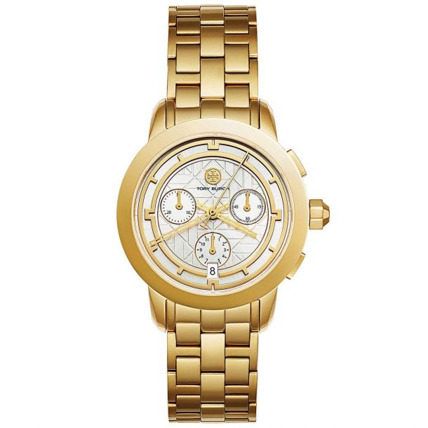 Ladies' Tory Burch Classic Chronograph Gold-Tone Watch TBW1032 | REEDS  Jewelers