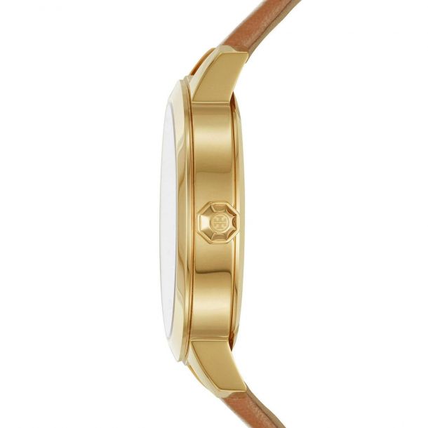 【国内在庫】 Collins Burch Tory Ladies' Brown TBW1202 Watch Strap Leather 時計