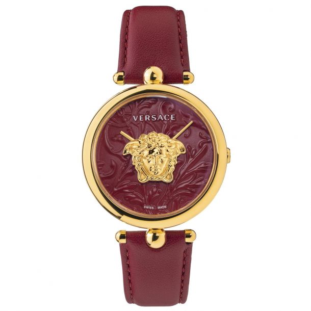 Versace Palazzo Empire Baroc Red Leather Strap Watch | 39mm 
