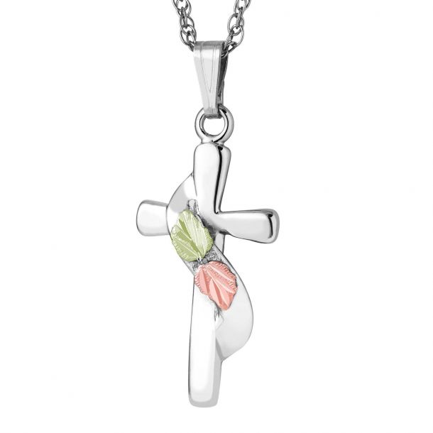 Landstrom's black hills gold cross necklace store