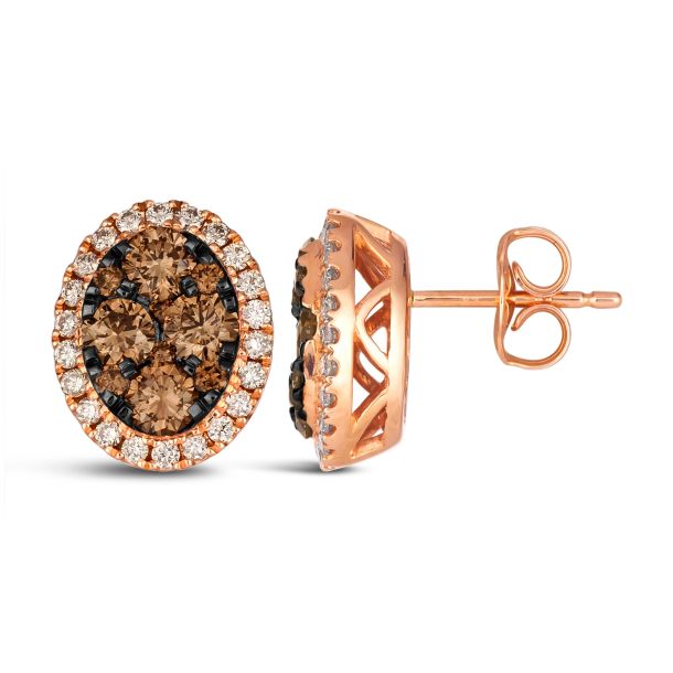 Le vian chocolate new arrivals diamond stud earrings