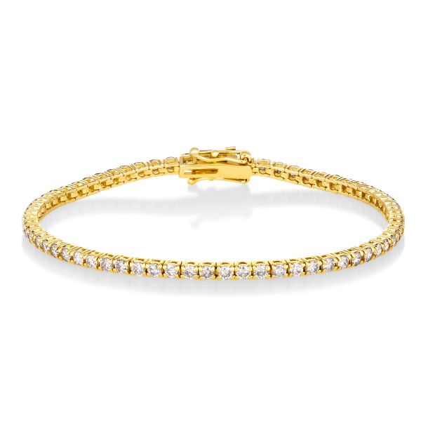 Le Vian® 2 1/2ctw Nude Diamonds™ 14k Honey Gold™ Tennis Bracelet | REEDS  Jewelers