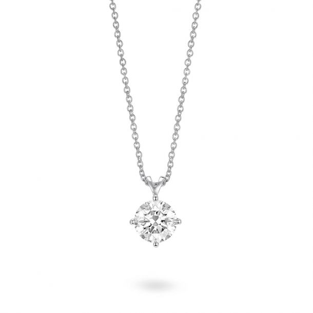 Lightbox Finest 1ct Round Brilliant Lab Grown Diamond White Gold