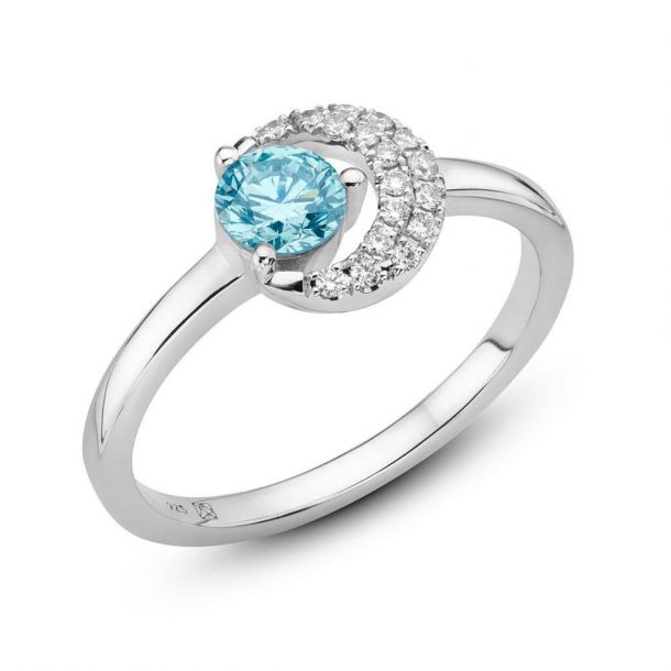Blue moon diamond engagement ring shop