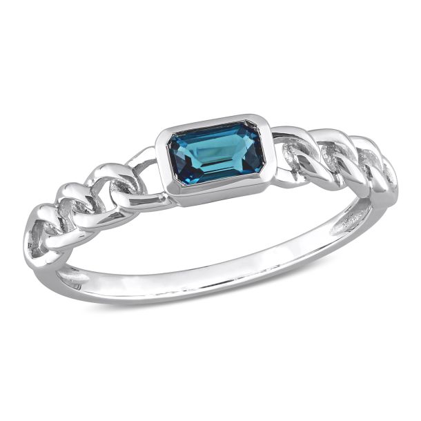 London blue topaz stackable ring shop