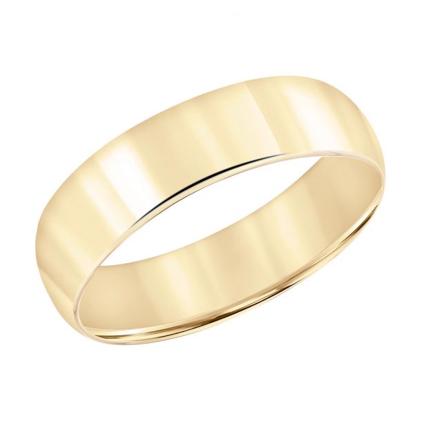 6mm 14k gold comfort deals fit wedding band