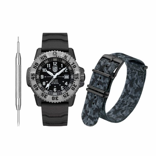 Luminox Mil Spec Military Black Rubber Strap Watch 46mm XL.3351.1.SET REEDS Jewelers