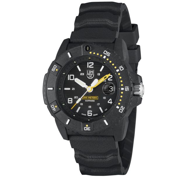 Luminox Navy Seal 3600 Series Black Rubber Strap Military Dive Watch 45mm XS.3601