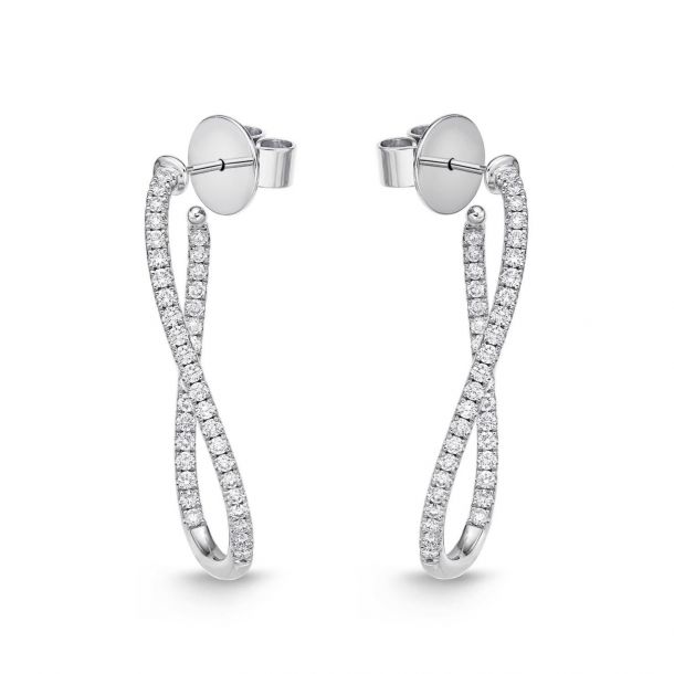 Essentials Twist Triangle Hoop Earrings