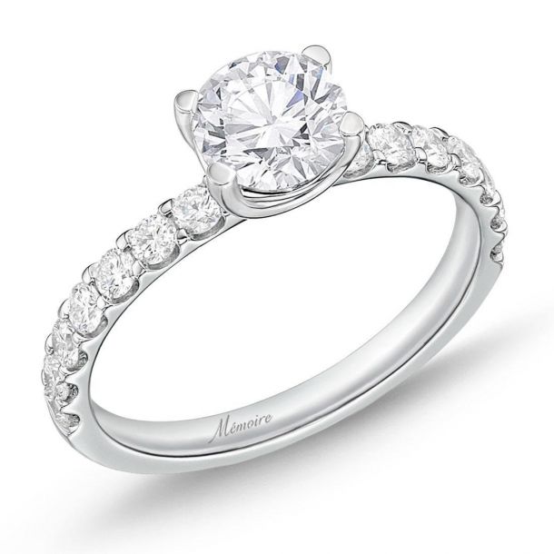 Memoire Odessa Diamond Engagement Ring 1 1 2ctw