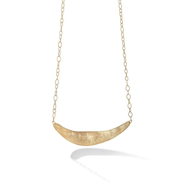 Marco Bicego Yellow Gold Half Collar Necklace Lunaria Collection REEDS Jewelers