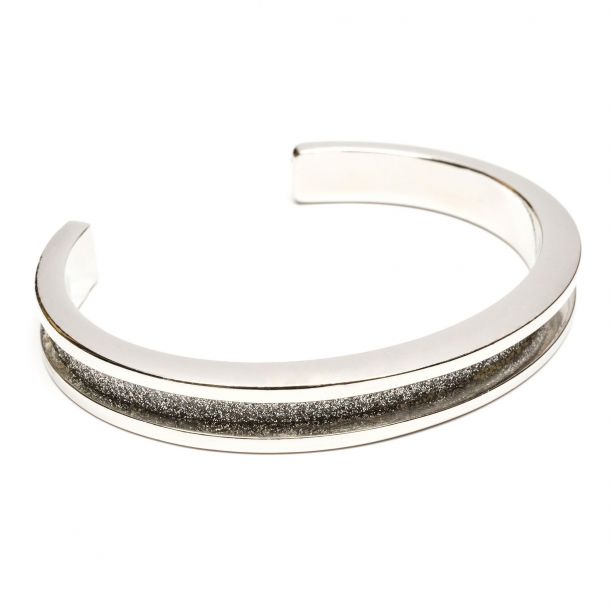 Maria Shireen Glitz Design Stainless Steel Hair Tie Bracelet Holder Medium