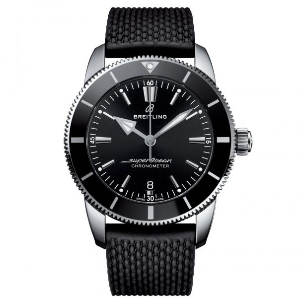 Breitling black deals rubber strap