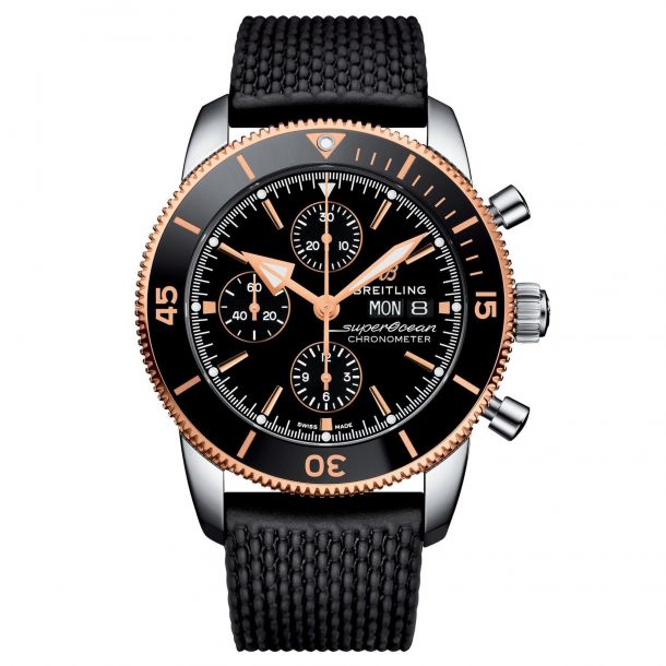 Mens gold breitling watches clearance
