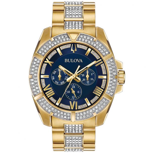 Bulova mens watch gold outlet