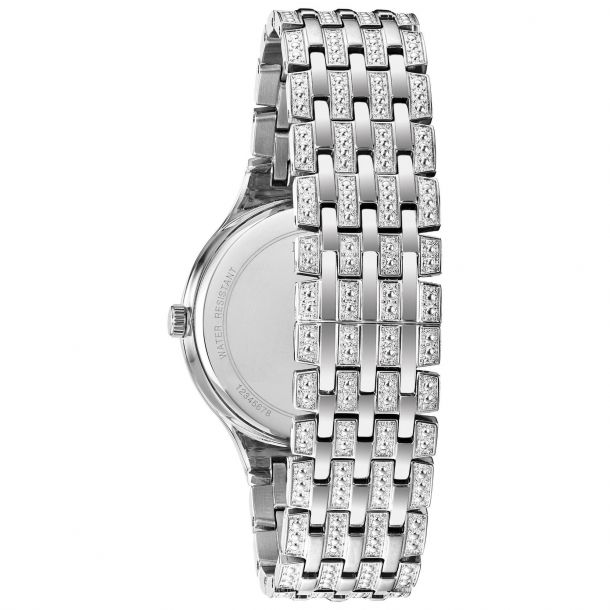 Men s Bulova Crystal Phantom Silver Tone Watch 40mm 96A226 REEDS Jewelers