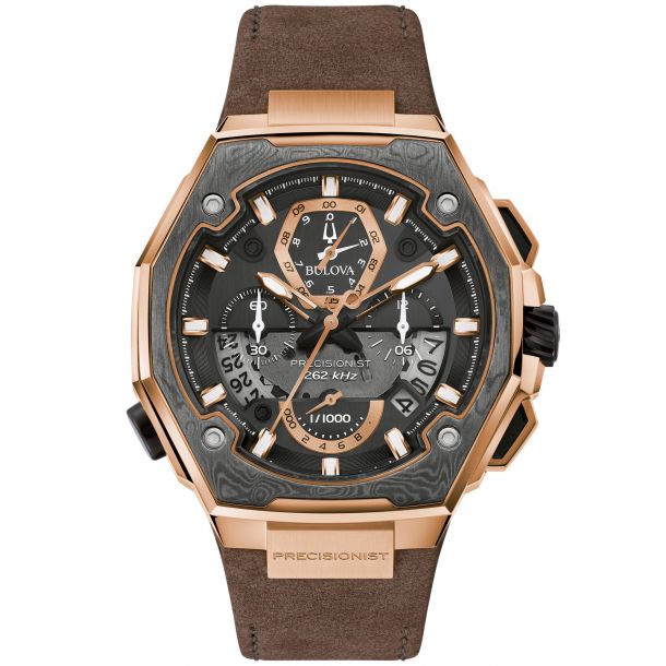 Men s Bulova Precisionist X Chronograph Special Edition Brown