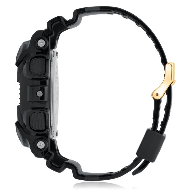 Men s Casio G Shock Classic Black and Gold X Large Analog Digital Watch GA110GB 1A REEDS Jewelers