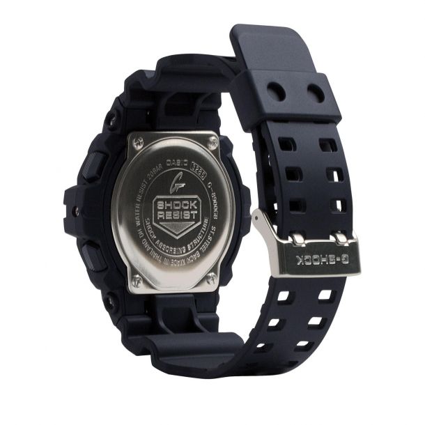 Men's Casio G-Shock Digital Black and Gold-Tone Resin Watch