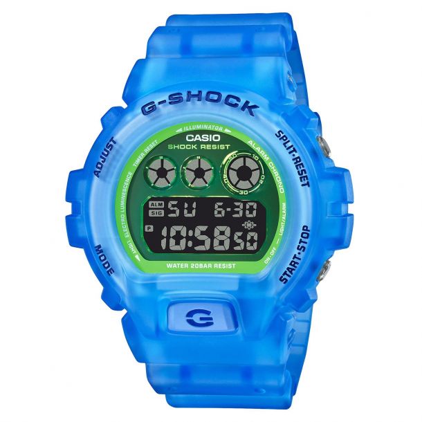 Men s Casio G Shock Digital Blue Skeleton Resin Watch DW6900LS 2