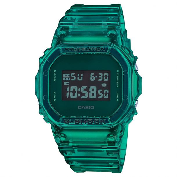 G shock skeleton green store