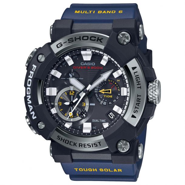 Men s Casio G Shock MASTER of G FROGMAN ISO 200m Diver Navy Watch GWFA1000 1A2