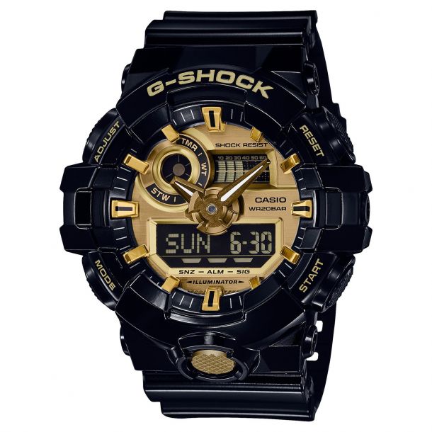 G shock black hot sale n gold