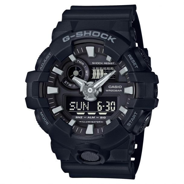 scheepsbouw kruising Wapenstilstand Men's Casio G-Shock Analog-Digital Black Resin Strap Watch GA700-1B | REEDS  Jewelers