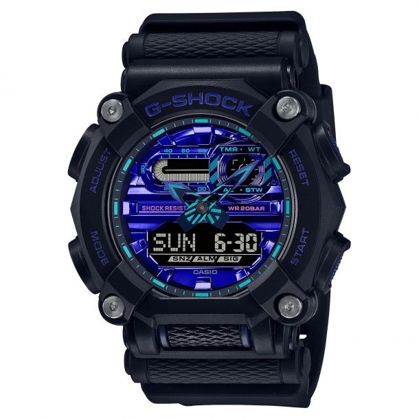 Blue g clearance shock mens watch