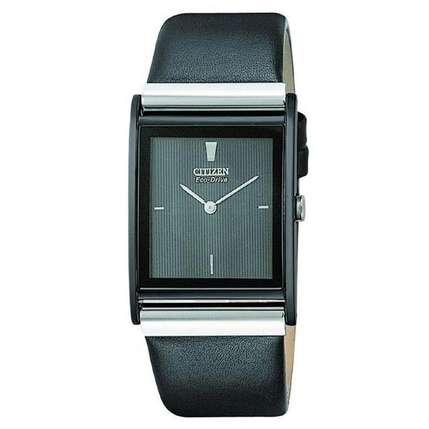 Men s Citizen Eco Drive Black Crystal Watch REEDS Jewelers