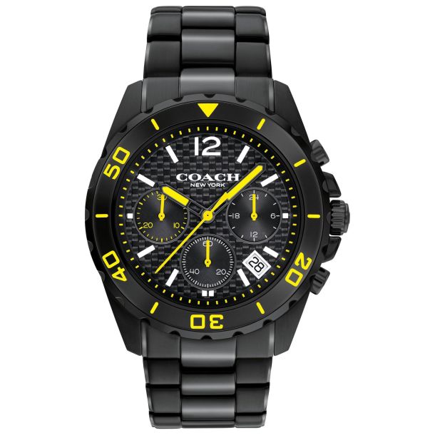 Black men's coach watch hotsell