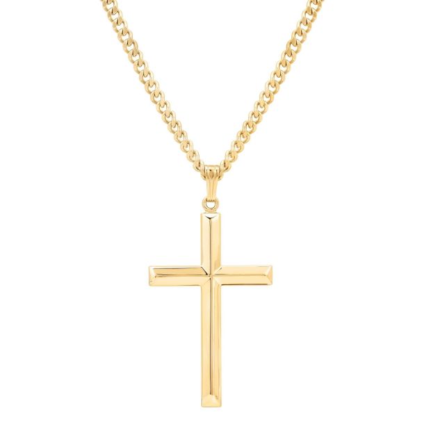 Ross-Simons Child's 14kt Yellow Gold Cross Necklace, Girl's, Size: One Size