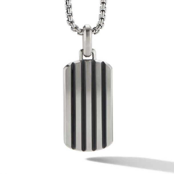 Men s David Yurman Beveled Tag Pendant REEDS Jewelers