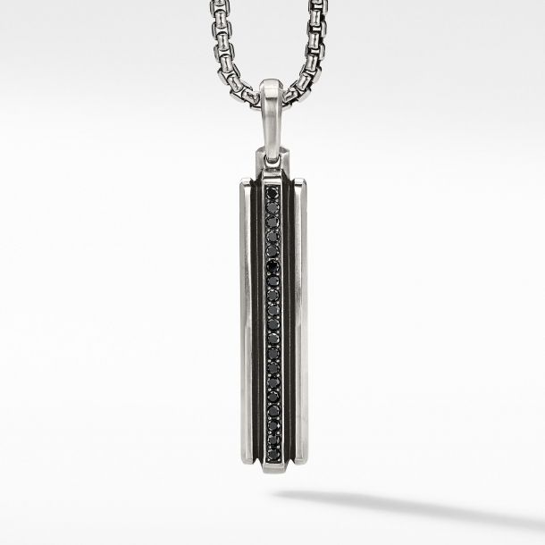 David yurman mens on sale black diamond necklace