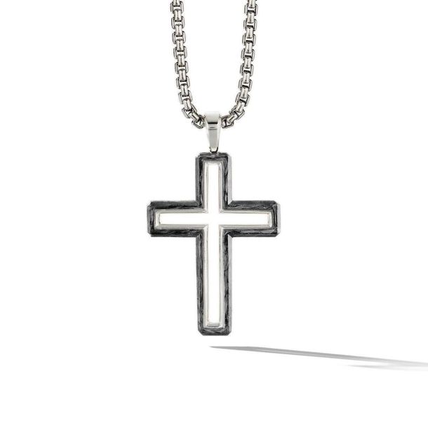 David yurman on sale forged carbon cross