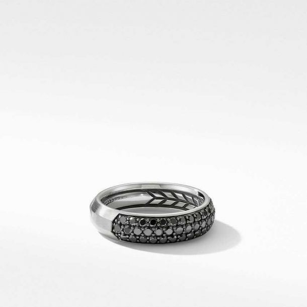 David yurman mens black diamond wedding band top