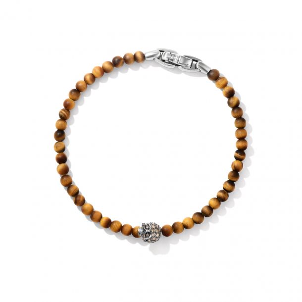 Tigers Eye Gemstone Bracelet | PlayHardLookDope M 7.5'' / 18mm / Brown