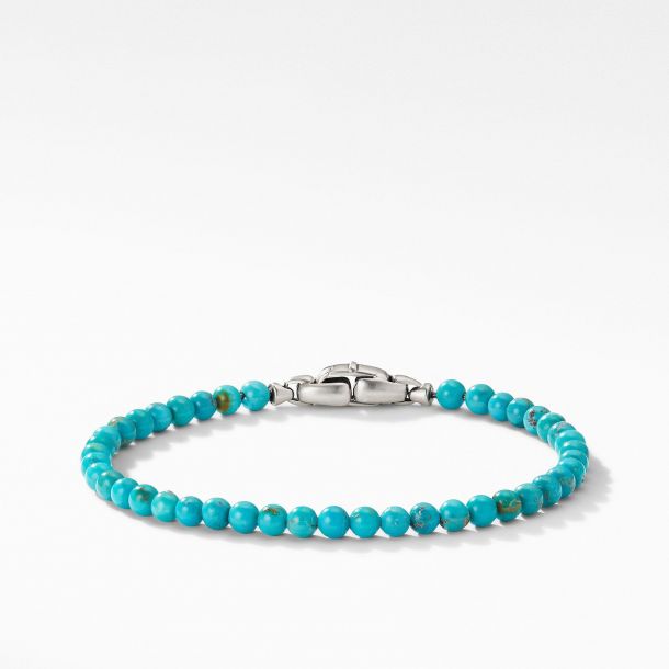 Turquoise bead bracelet clearance mens