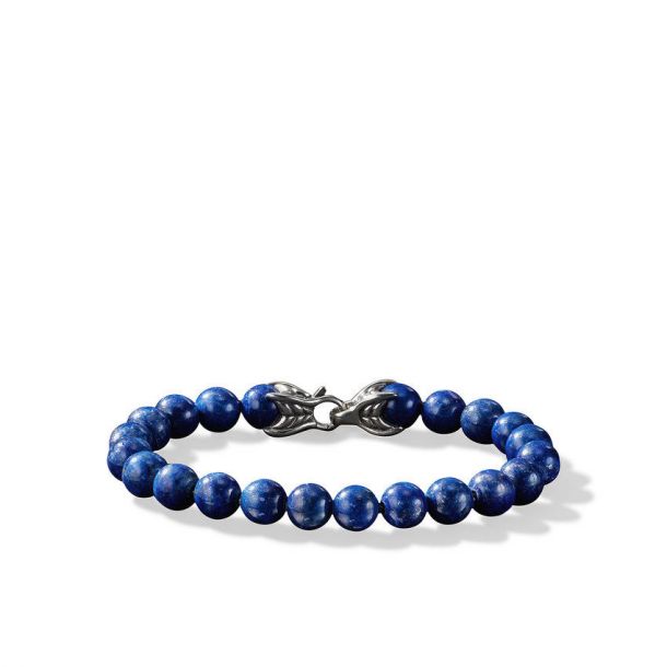 Men s David Yurman Spiritual Beads Bracelet with Lapis Lazuli 7.5 Inches REEDS Jewelers