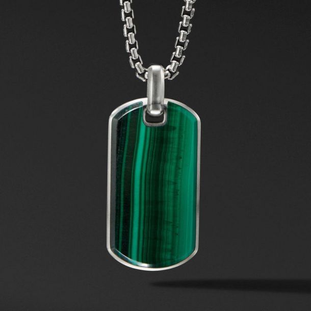 Malachite sales mens necklace
