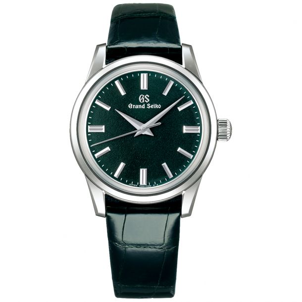 Men's Grand Seiko Elegance Watch | Green Dial | Leather Strap Watch |  SBGW285 | REEDS Jewelers