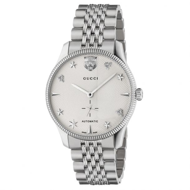 Men's Gucci White Stainless Steel Automatic | REEDS Jewelers