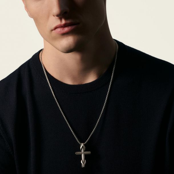Men s John Hardy Asli Chain Cross Necklace REEDS Jewelers