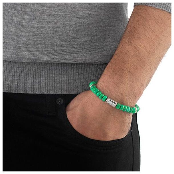 Men s John Hardy Bedeg Mohave Green Turquoise Bead Bracelet REEDS Jewelers