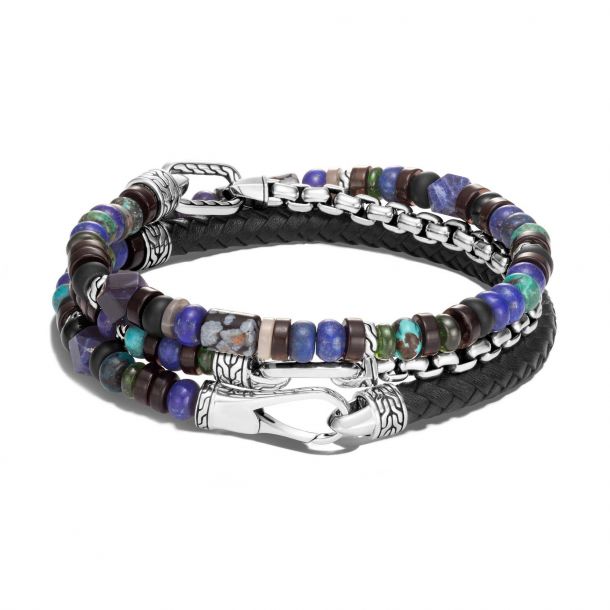 John hardy men's hot sale beaded bracelet